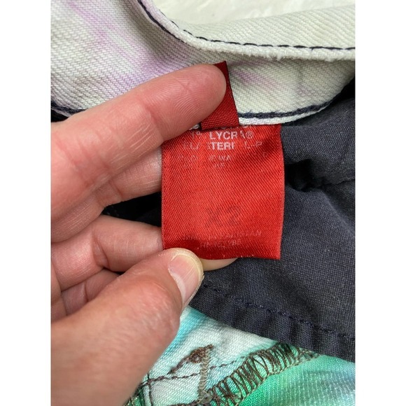 X2 Quality Denim Size 31 Cut Off Tie Dye Jeans Shorts - Picture 6 of 7